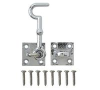 Diall Chrome-Plated Zamak Cabin Hook, (L)70mm