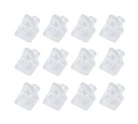 Diall Clear Nickel-Plated Plastic Shelf Support (L)14mm, Pack Of 12