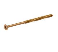 Diall Double-Countersunk Yellow-Passivated Carbon Steel Screw (Dia)5mm (L)90mm, Pack Of 100