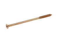 Diall Double-Countersunk Yellow-Passivated Steel Wood Screw (Dia)10mm (L)220mm, Pack Of 1