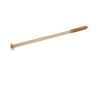Diall Double-Countersunk Yellow-Passivated Steel Wood Screw (Dia)10mm (L)260mm, Pack Of 1