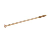 Diall Double-Countersunk Yellow-Passivated Steel Wood Screw (Dia)10mm (L)300mm