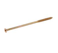 Diall Double-Countersunk Yellow-Passivated Steel Wood Screw (Dia)8mm (L)200mm, Pack Of 1