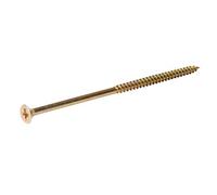 Diall Double-Countersunk Yellow-Passivated Steel Wood Screw (Dia)8mm, Pack Of 1