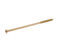 Diall Double-Countersunk Yellow-Passivated Steel Wood Screw (Dia)8mm, Pack Of 1