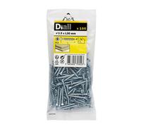 Diall Double-Countersunk Zinc-Plated Carbon Steel Screw (Dia)3.5mm (L)30mm, Pack Of 100