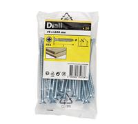 Diall Double-Countersunk Zinc-Plated Carbon Steel Screw (Dia)6mm (L)100mm, Pack Of 20