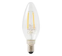 Diall E14 1.8W 250Lm Clear Candle Warm White Led Filament Light Bulb