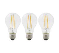 Diall E27 5.9W 806Lm Clear Gls Warm White Led Filament Dimmable Filament Light Bulb, Pack Of 3