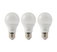 Diall E27 7.3W 806Lm White A60 Warm White Led Light Bulb, Pack Of 3