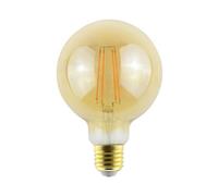 Diall E27 8.5W 806Lm 330° Amber Globe Warm White Led Filament 95mm(D) Light Bulb