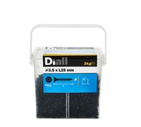 Diall Fine Metal & Wood Plasterboard Screw (Dia)3.5mm (L)25mm, Pack