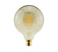 Diall G125 B22 5.5W 470Lm 330° Amber Globe Warm White Led Filament Light Bulb