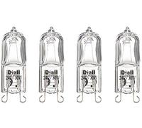 DIALL G9 30W HALOGEN CAPSULE LIGHT BULB, PACK OF 4