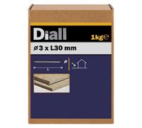 Diall Galvanised Clout Nail (L)30mm (Dia)3mm 1Kg