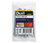 Diall Galvanised Masonry Nail (L)80mm (Dia)3.4mm 125G