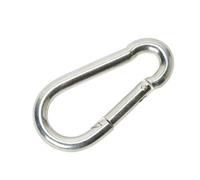 Diall Galvanised Zinc-Plated Steel Spring Snap Hook (L)80mm