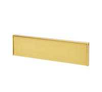 Diall Gold Effect Aluminium Letterbox (W)292mm