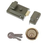 Diall Green 60mm Night Latch, (H)62mm (W)90mm