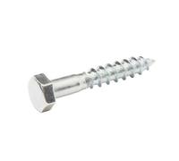Diall Hex Zinc-Plated Carbon Steel Coach Screw (Dia)5mm (L)30mm, Pack Of 200