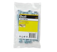 Diall Hex Zinc-Plated Carbon Steel Coach Screw (Dia)8mm (L)100mm, Pack Of 10