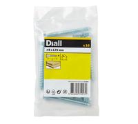 Diall Hex Zinc-Plated Carbon Steel Coach Screw (Dia)8mm (L)70mm, Pack Of 10