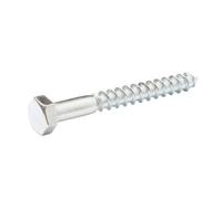 Diall Hex Zinc-Plated Carbon Steel Coach Screw (Dia)8mm (L)70mm, Pack Of 100