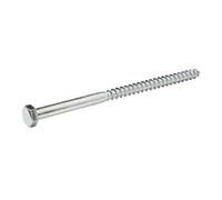 Diall Hex Zinc-Plated Carbon Steel Coach Screw (Dia)8mm (L)140mm, Pack Of 50