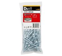 Diall Hex Zinc-Plated Carbon Steel Screw (Dia)5.5mm (L)38mm, Pack Of 100