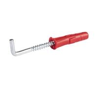 Diall L Hook With Wall Plug (Dia)6mm (L)28mm, Pack Of 2