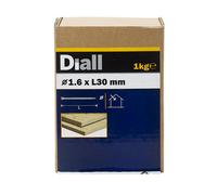 Diall Lost Head Nail (L)30mm (Dia)1.6mm 1Kg