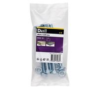 Diall M10 Coach Bolt & Nut (L)120mm, Pack Of 5