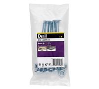 Diall M10 Coach Bolt & Nut (L)130mm, Pack Of 5