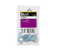 Diall M10 Steel Shakeproof Washer, (Dia)10mm, Pack Of 10