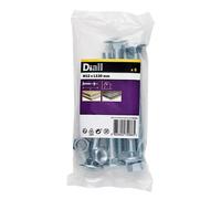Diall M12 Coach Bolt & Nut (L)130mm, Pack Of 5