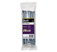 Diall M12 Coach Bolt & Nut (L)200mm, Pack Of 5