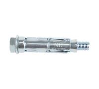 Diall M12 Hex Bolt Steel Shield Anchor (L)90mm, Pack Of 4