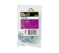 Diall M12 Steel Shakeproof Washer, (Dia)12mm, Pack Of 10