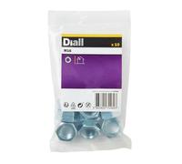 Diall M16 Carbon Steel Lock Nut, Pack Of 10