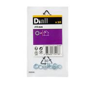 Diall M4 Steel Shakeproof Washer, (Dia)4mm, Pack Of 10