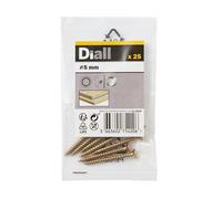 Diall M5 Stainless Steel Screw Cup Washer, (Dia)5mm, Pack Of 25