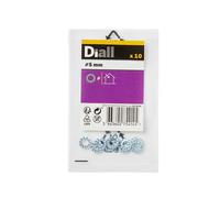 Diall M5 Steel Shakeproof Washer, (Dia)5mm, Pack Of 10