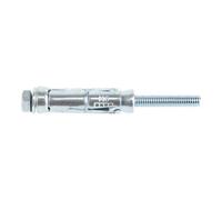 Diall M6 Hex Bolt Steel Shield Anchor (L)70mm, Pack Of 4