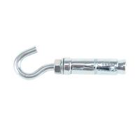 Diall M6 Hex C-Hook Steel Shield Anchor (L)50mm, Pack Of 2