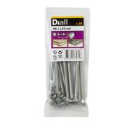 Diall M6 Hex Stainless Steel Bolt & Nut (L)60mm (Dia)6mm, Pack Of 10