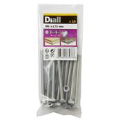 Diall M6 Hex Stainless Steel Bolt & Nut (L)75mm (Dia)6mm, Pack Of 10