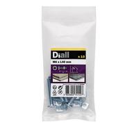 Diall M6 Roofing Bolt & Nut (L)40mm, Pack Of 10