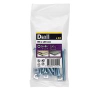 Diall M6 Roofing Bolt & Nut (L)60mm, Pack Of 10