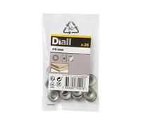 Diall M6 Stainless Steel Screw Cup Washer, (Dia)6mm, Pack Of 25