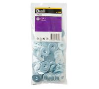 Diall M8 Carbon Steel Flat Washer, (Dia)8mm, Pack Of 100